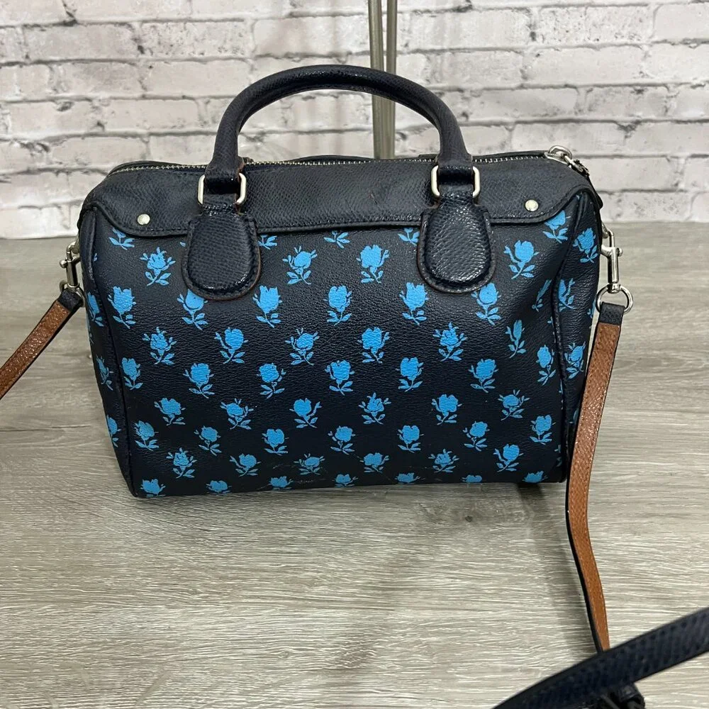 Coach Mini Bennett Crossbody Satchel Badlands Floral Print  F38160
